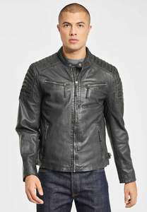 Motard personnalisé de haute qualité Veste en cuir pour hommes Veste en cuir pour hommes - Product Image 3