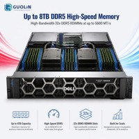 Serveur IA Dell PowerEdge R760 2U Haute Performance avec Double Processeur Intel Xeon, Double GPU DW et Accélération NVMe