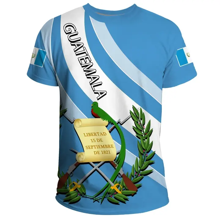 La nueva venta, nueva tendencia, la nueva venta, nueva tendencia, camiseta de Guatemala, Camiseta con estampado de logotipo de etiqueta privada personalizada adornada, camiseta para hombres