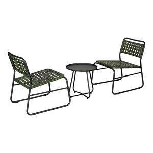 Ensemble de 3 meubles de jardin et de patio, chaises de loisirs tissées et petite table, fabricant vietnamien, faible MOQ avec prix d'usine - Product Image 1