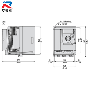 Nuevo convertidor de frecuencia original ATV310HU22N4E, serie ATV310, VFD trifásico de 380-460V y 2.2kW, variador de velocidad ATV310HU22N4E - Product Image 2