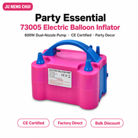 Gonfleur Électrique de Ballons 73005 600W à Double Buse, Pompe à Air pour Ballons en Latex et en Aluminium, Certifié CE, Vente en Gros