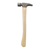 Marteau de cadre en titane Durable de 14 oz, griffe droite, manche de Hickory profilé