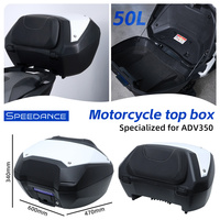 Top case pour moto, boîte à bagages grande capacité, durable, anti-poussière, coffre arrière pour moto, coffre pour Honda ADV350