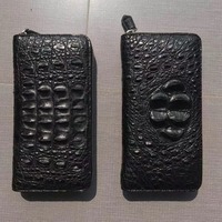 Tas Clutch Kulit Buaya Asli Berkualitas Tinggi Dompet Kulit Asli Anti Maling Pria Kapasitas Besar