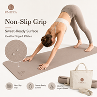 Tapis de yoga personnalisé en caoutchouc naturel PU avec sac, antidérapant, écologique, fabricant de tapis de yoga avec logo personnalisé pour les marques de yoga