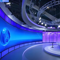 Indoor LED-Videowand-Display P1.25, 4K Ultra HD Nahtloser LED-Bildschirm für Rundfunkstudios