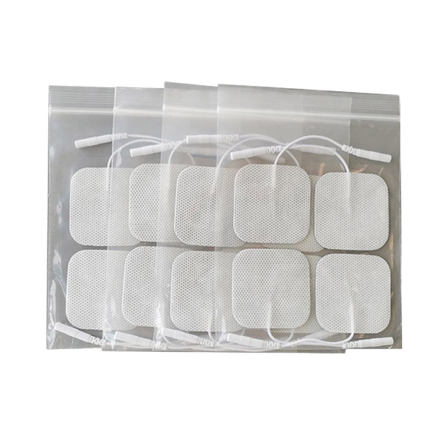 Reusable TENS/EMS Electrode Pads for Muscle Pain Relief  Self-Adhesive Hydrogel Pads with Long-Lasting Adhesion TENS Unit Pads