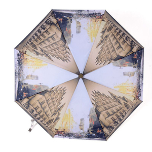 Stampa personalizzata Design unico Marauders Vintage Map ombrello da pioggia pieghevole parasole Sun 3 ombrello pieghevole per la pioggia - Product Image 2