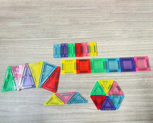 ชุดตัวต่อแม่เหล็กขนาดเล็กของเล่นตัวต่อพลาสติก ABS เพื่อการศึกษากล่องเหล็กปริศนาแบบพกพา42ชิ้น - Product Image 2