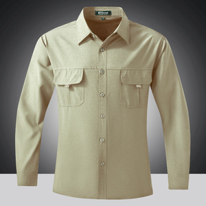 <span class=keywords><strong>Camicia</strong></span> <span class=keywords><strong>a</strong></span> maniche lunghe con chiusura <span class=keywords><strong>a</strong></span> bottoni da uomo, comoda per tutto il giorno, casual, elegante, da ufficio. - Product Image 1