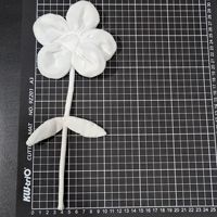 ZSY fait à la main 3D fleur à cinq feuilles bricolage chaussettes patchs vers le bas coton rempli tissu accessoire à coudre pour vêtements