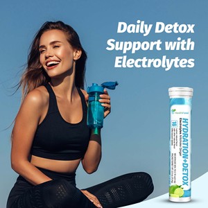 Tabletas Efervescentes Detox con Artichoke y Jengibre, Repuesto de Electrolitos, MOQ Bajo - Product Image 3