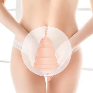 Copo menstrual 100% silicone para mulheres, copo menstrual 100% médico para período feminino, novo design, 2024