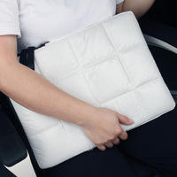 Bolsa para portátil acolchada de nailon brillante con logotipo personalizado, funda para portátil impermeable y duradera para mujer