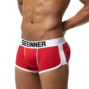 Polyester <strong>Mens</strong> Silk Boxers Trunks Shorts Inner Wear Underwear Performance Boxer Briefs <strong>Bikini</strong> Offers Padded Butt - Product Image 6