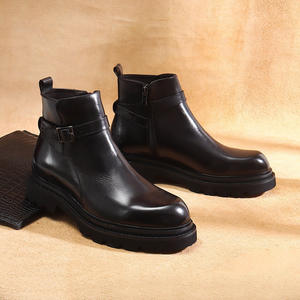 Gran Promoción 2025: Botas Chelsea Clásicas de Cuero Genuino Impermeables para Hombre, Estilo Británico de Caña Alta, Brillantes y Elegantes - Product Image 5
