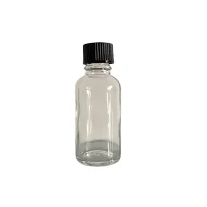 Стеклянная бутылка эфирного масла с черной фенольной колпачком стеклянная бутылка капельницы 1 унция 30 мл 50 мл
