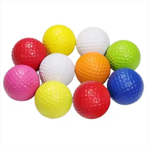 Mini balle de golf en mousse PU - Parfaite pour soulager le stress, cadeau promotionnel, jouet à presser, accessoire de bureau, entraînement en salle - Product Image 1