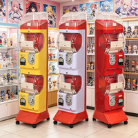 Distributeur automatique de capsules à monnayeur, modèle Tomy Gacha, avec vitrine d'exposition