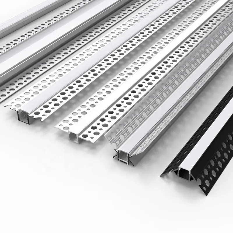 Für LED-Streifen Licht Decke Einbau Extrusion Schlauch Gips Kanal Trockenbau LED Aluminium Profil