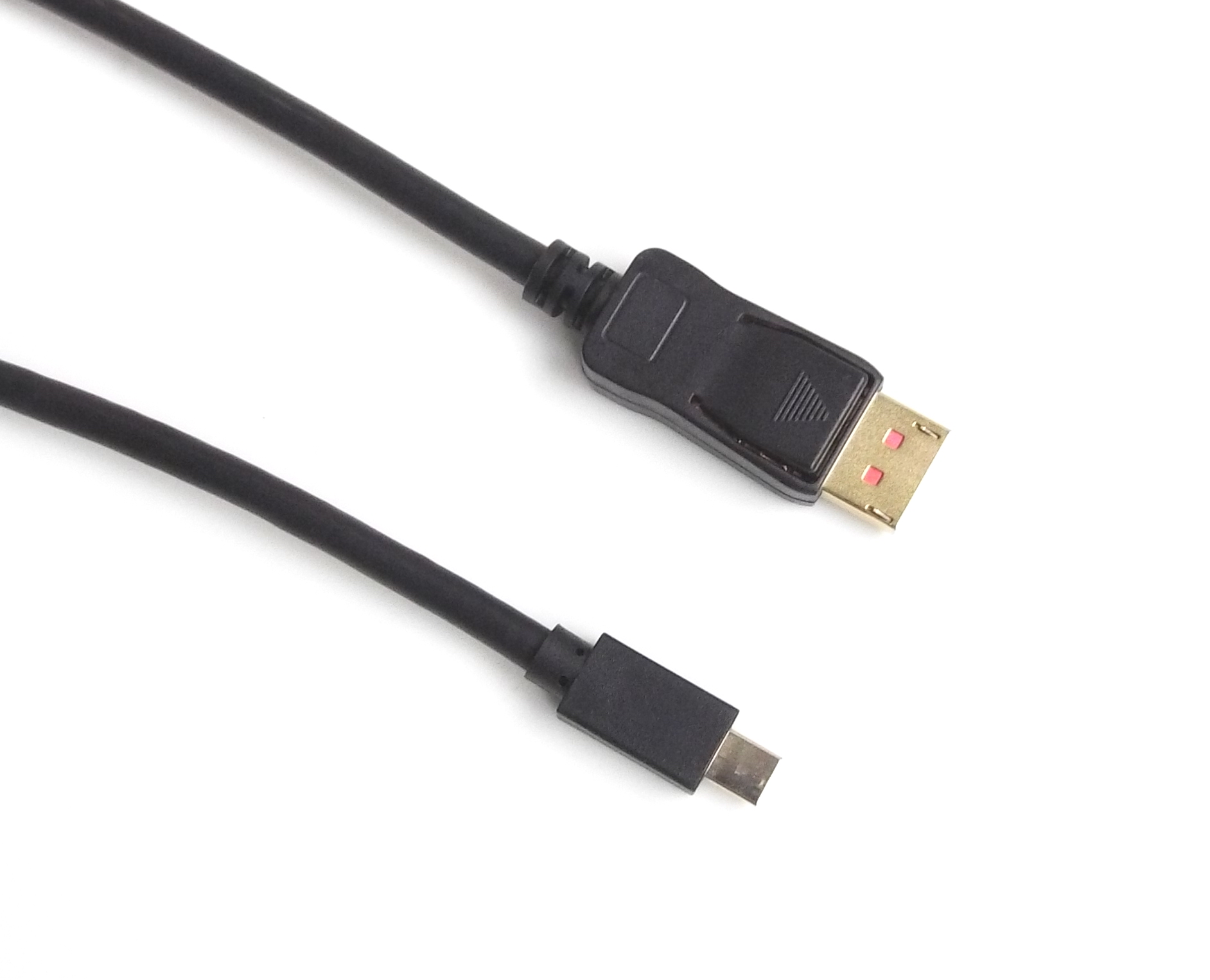 จอแสดงผลสีดำไปยังสายเคเบิล Mini DisplayPort DP 1.8M