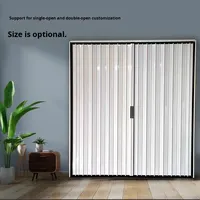 Porte de protection rétractable en alliage d'aluminium blanc, design gain de place