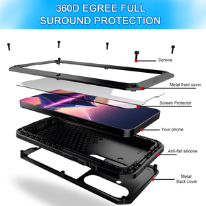 Étui en métal de Protection robuste à 360 degrés <span class=keywords><strong>pour</strong></span> Samsung Galaxy S25 S25 Plus en alliage d'aluminium avec couvercle de pare-chocs en film d'écran en verre - Product Image 5