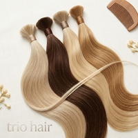 Extensiones de Cabello Remy 100% Alineadas con la Cutícula, Pre-Adheridas, Doble Trama, con Punta en U/Punta Plana/Punta en I, Extensiones de Cabello con Punta Plana de Queratina Italiana