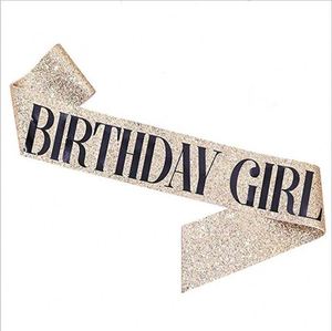 Écharpe scintillante pour fête d'anniversaire 18 21 30 40 50, écharpe pour fille d'honneur, décorations et fournitures pour fête d'anniversaire X3161 - Product Image 3