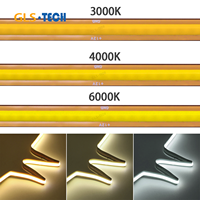 Bande lumineuse LED COB 528 LED/m Haute densité Sans points DC 12V 12W/M Coupe n'importe où Ruban LED 8mm