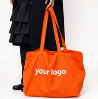 Sac fourre-tout en toile de coton doux, réutilisable, écologique, grande capacité, imperméable, avec logo imprimé en sérigraphie, professionnel