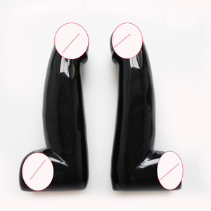 2020 lanzó hecho a mano 17cm consolador masaje rollerr negro obsidiana juguetes sexuales para el cuerpo - Product Image 2