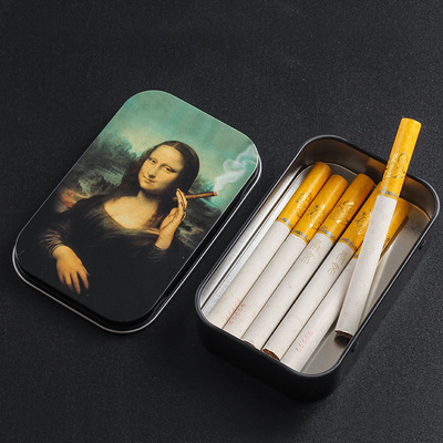 Best seller popular customized portable zinc alloy weed herb cigarette box gift box cigarette case