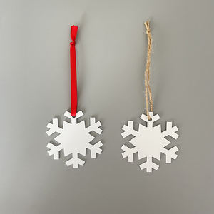 Pendentifs d'ornement en métal d'entrepôt des États-Unis Décoration de maison de Noël personnalisée Ornement en métal de coeur en vrac pour l'impression par sublimation - Product Image 5