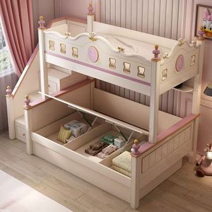 <span class=keywords><strong>Litera</strong></span> infantil de madera maciza para dormitorio, <span class=keywords><strong>litera</strong></span> colorida para niños, juegos de muebles para dormitorio infantil - Product Image 6