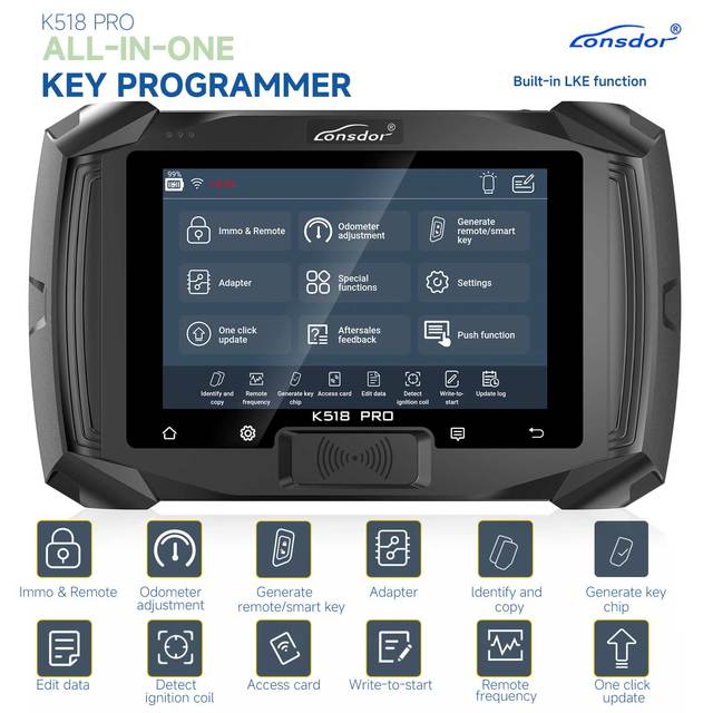 Lonsdor K518 Pro Full Version All-In-One Key Programmer Odometer Adjustment Tool
