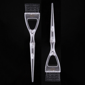 Brosse à teindre les cheveux LH-100, transparente, en nylon givré, forme de pagaie, outil de coloration des cheveux pour salon - Product Image 1