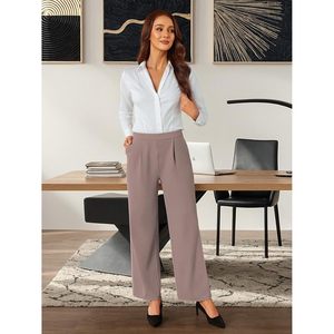 Pantalon de travail pour femme FOXA, coupe large, taille haute, extensible, avec poches latérales - Product Image 3