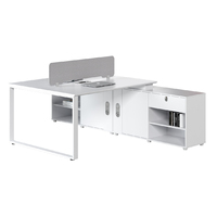 Meubles de bureau directement de l'usine, bureau de direction pour deux personnes, poste de travail individuel, styles multiples, moderne, élégant, minimaliste