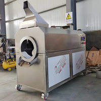 Machine à rôtir les noix à tambour rotatif électrique, pour la transformation des noix, cacahuètes, soja, noix de cajou