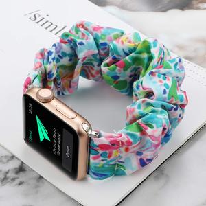 Scrunchie elástico correas de reloj banda de reloj <span class=keywords><strong>para</strong></span> <span class=keywords><strong>Apple</strong></span> <span class=keywords><strong>Watch</strong></span> banda Serie 6 5 4 3 - Product Image 1
