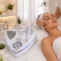 Máquina de Microdermoabrasión, Máquina Facial de Dermoabrasión, Removedor de Puntos Negros, Exfoliador de Piel con Vacío, Equipo de Salón con 9 Puntas de Diamante