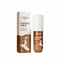 Huile Scintillante Corps 100ml, Huile Hydratante Effet Bonne Mine, Huile Pailletée Éclatante, Illuminateur Liquide Lumineux Waterproof, Enlumineur Corporel