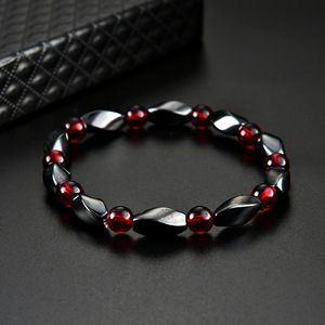 Nouvelle vague d'énergie positive hématite énergie Bracelets Nature haute polonais hématite Bracelets magnétiques pour hommes femmes bijoux - Product Image 5