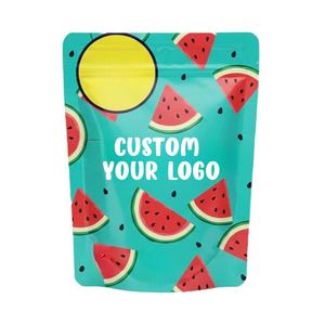 Sacs en plastique personnalisés de marque, impression en gros, petits emballages en plastique, sac en mylar à fermeture éclair debout, 3,5 g - Product Image 1