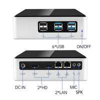 Mini PC i7 8550U i5 8260U I3 8145U NVME almacenamiento Dual LAN 4K HD pantalla 2 * DDR4 RAM Win10/11 Sistema Oficina ordenador de casa