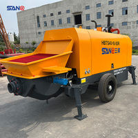 Petite pompe à béton diesel sur remorque 30m³/h et 40m³/h certifiée CE ISO pour le coulage de colonnes et la construction générale