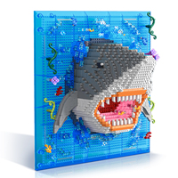 Nuevos Bloques de Construcción de la Serie Animal - Bloques Decorativos de Ensamblaje para Pintura Mural de Gato en 3D - Mini Ladrillos - Juguete