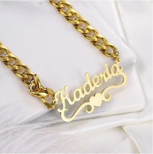 Nuova Collezione di <span class=keywords><strong>Collane</strong></span> Cuban Chain 14mm 16mm in Acciaio Inossidabile Spesso <span class=keywords><strong>con</strong></span> Ciondolo Personalizzato a Forma di Lettera, Stile HipHop di Tendenza - Product Image 2